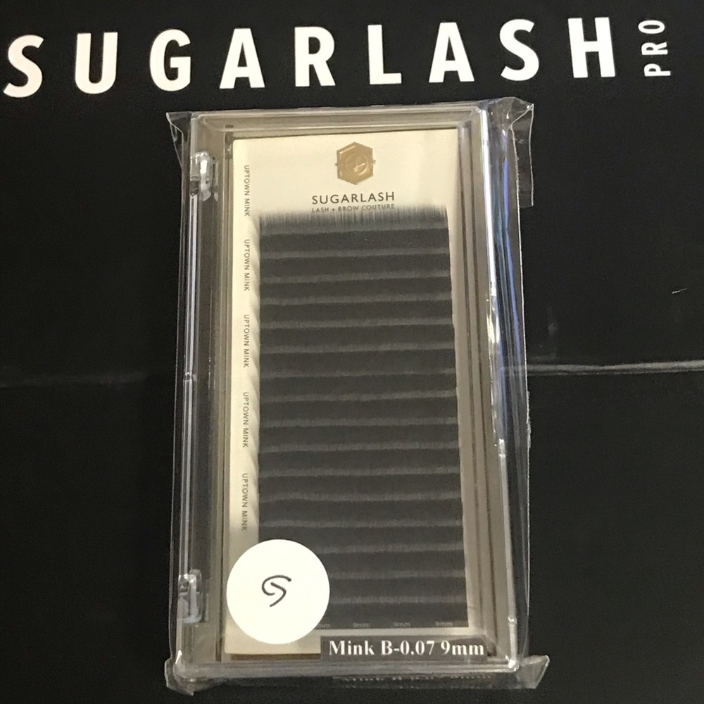B-Curl Mink Lashes (Single Length Tray) 9mm /0.07